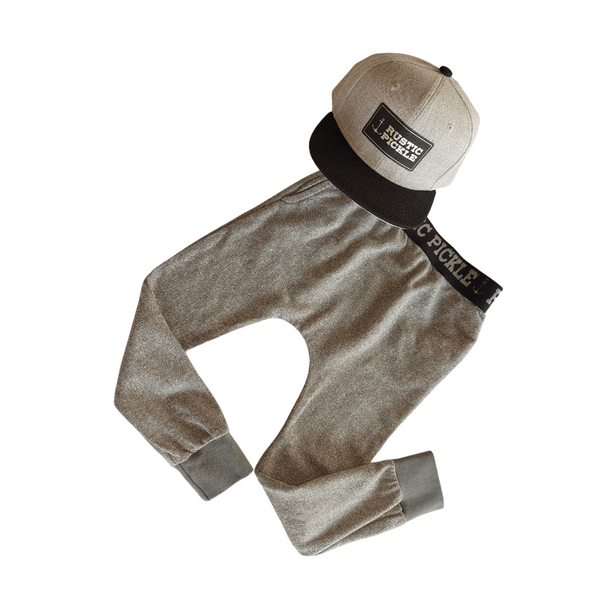 Small Kids Street Joggers - Salt & Pepper Grey