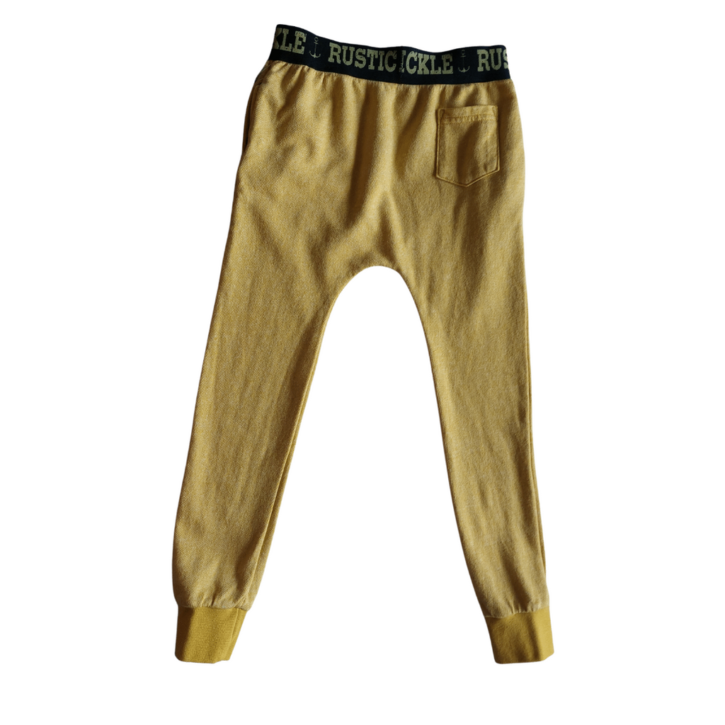 Small Kids Street Joggers - Mustard Yellow