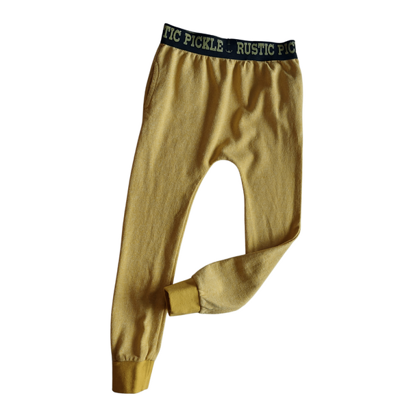 Small Kids Street Joggers - Mustard Yellow