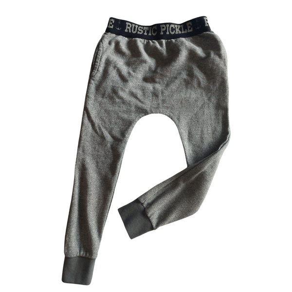 Small Kids Street Joggers - Salt & Pepper Grey
