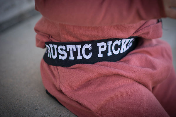 Toddler - Rust Drop-Crotch Street Joggers