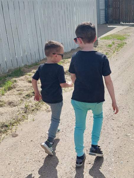 Small Kids Street Joggers - Salt & Pepper Grey