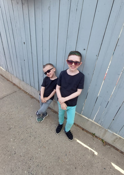 Small Kids Street Joggers - Salt & Pepper Grey